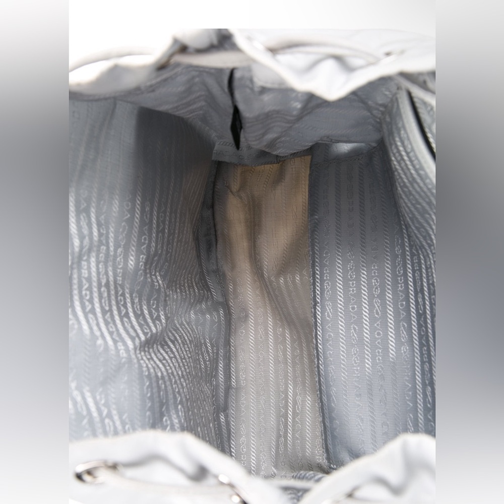 Prada Re-Nylon Drawstring Backpack With Pouch Ice… - image 6